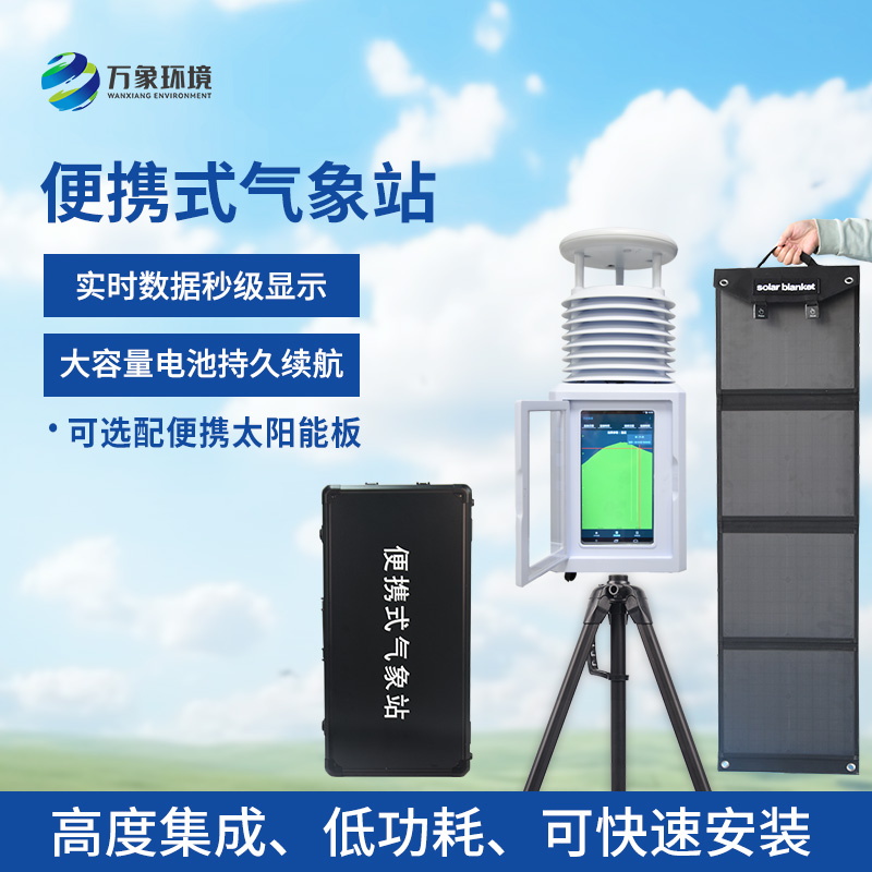 便攜型氣象站，移動監測氣象環境創新工具